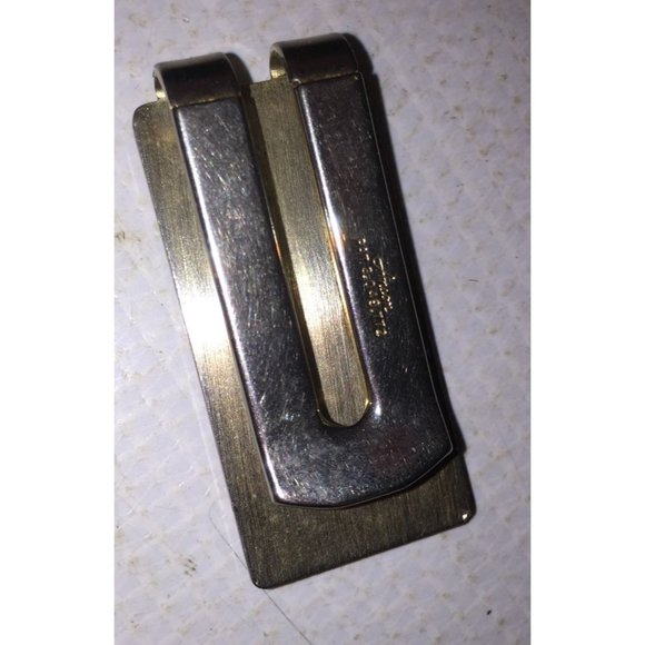 Vintage Silver Metal Anson Golf Crossed Clubs Money Clip - Picture 3 of 4